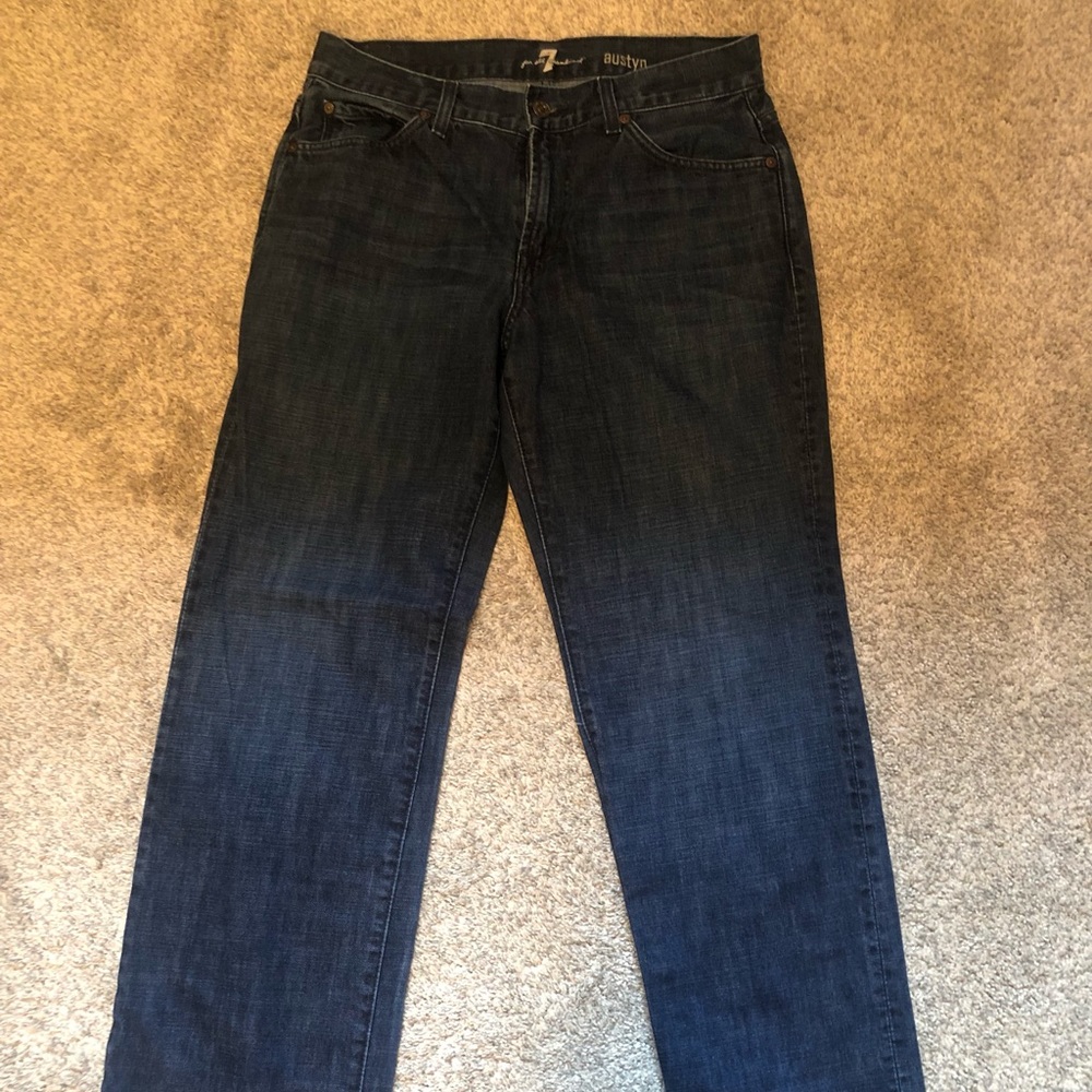 Men’s 7 for All Mankind jeans.